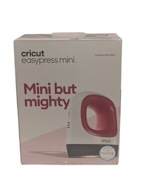 Cricut EasyPress Mini Compact Heat Press Iron – Pink/White – Infusible Ink Compa